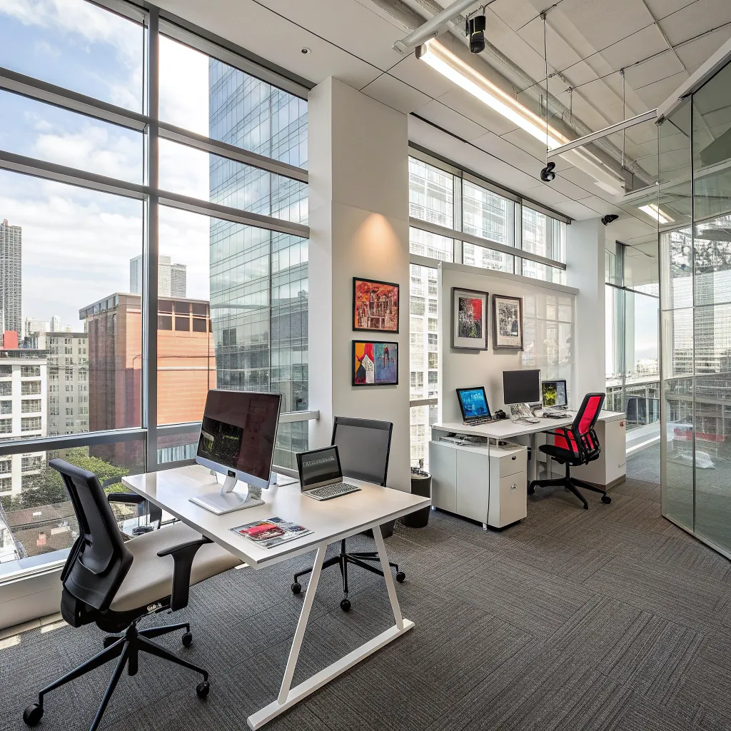 Modern office workspace